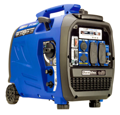 DuroMax 2,300 Watt Portable Dual Fuel Inverter Generator - Quiet, Low THD