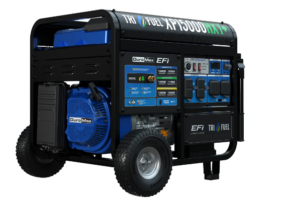 DuroMax 15,000 Watt Electric Start Tri Fuel EFI Portable Generator